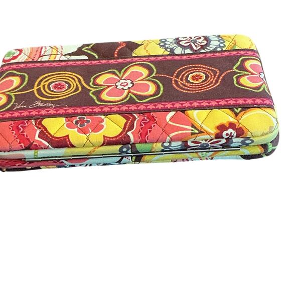 VERA BRADLEY Opera Quilted Wallet Folkloric, Make Me Blush, Buttercup - Picture 3 of 16